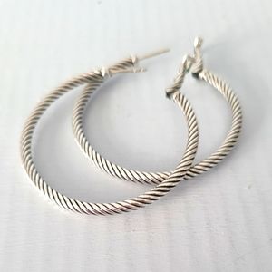 David Yurman Classic Cable Hoop Earrings
